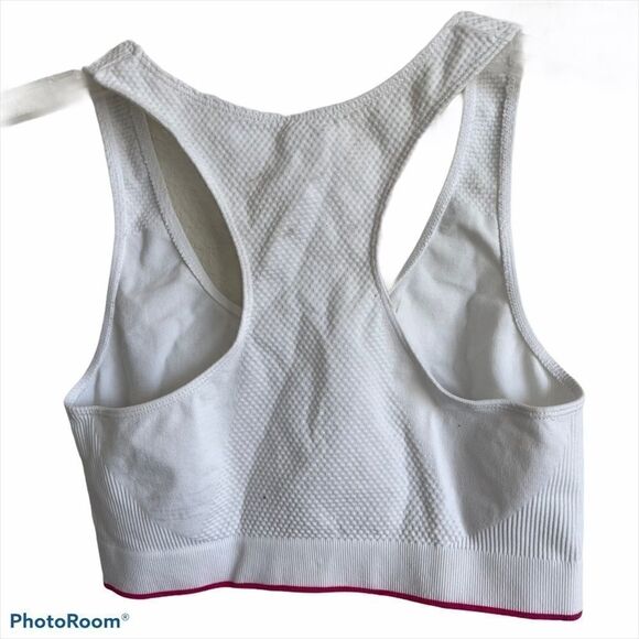 Danskin Now White Sports Bra, Size large - Picture 4 of 8